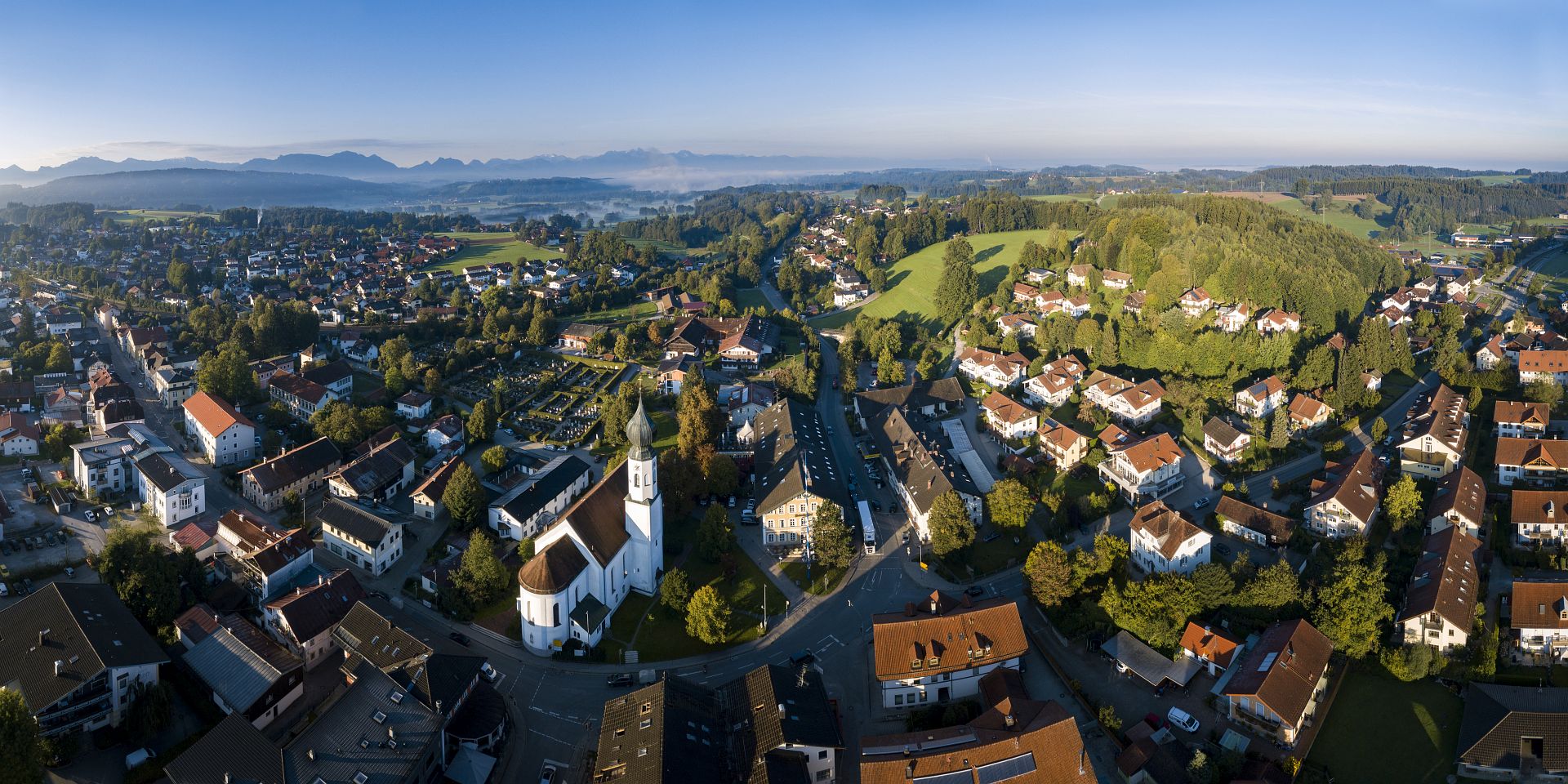 Bad Endorf Panorama von oben